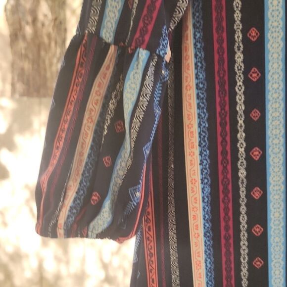 Three Hearts Vibrant Striped Dress - Picture 3 of 4